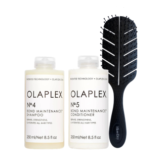 Olaplex Kit Cleanse & Hydrate (No. 4 y No. 5) y Cepillo Desenredante