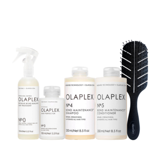 Olaplex Kit Reparación Inmediata (No. 0, No. 3, No. 4 y No. 5) y Cepillo Desenredante