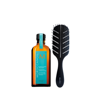 Moroccanoil Kit Aceite Tratamiento y Cepillo Desenredante - 25ml